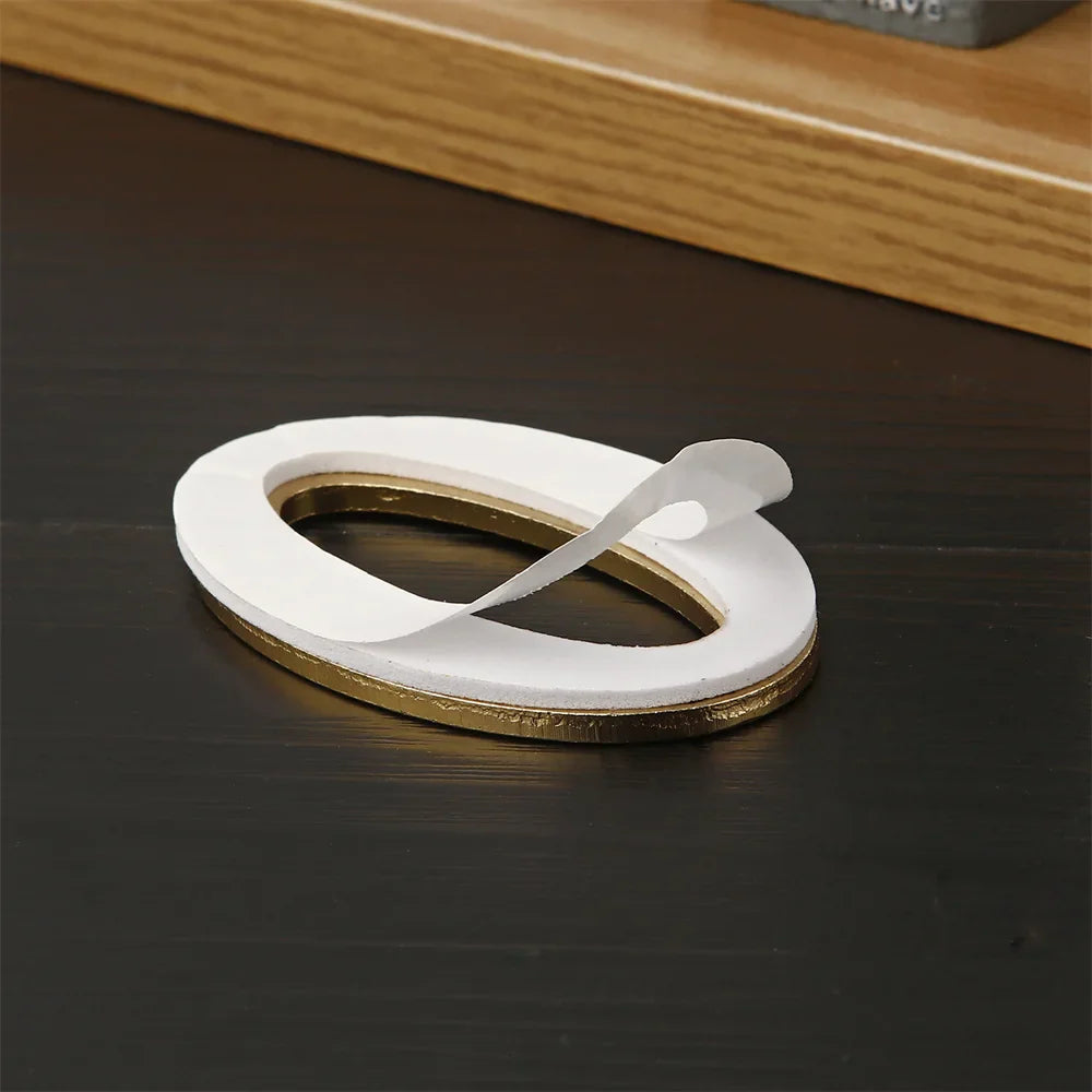 Golden Metal Door Number with Backing Adhesive 7*4cm House Number Apartment Door Number for Outdoor Hotel Home Mailbox Label
