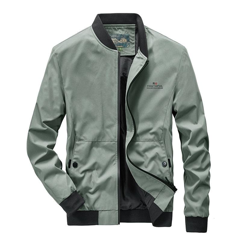 Men's Slim Fit Waterproof Windbreaker Jacket for Spring and Autumn