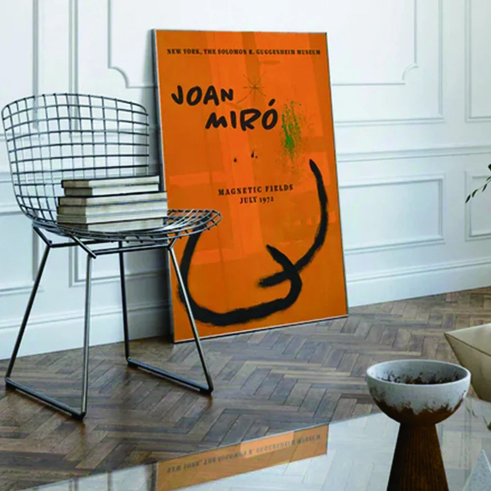 Joan Miro Abstract Art Prints Canvas Painting Orange Living Room Bedroom Gallery Wall Art Home Decor