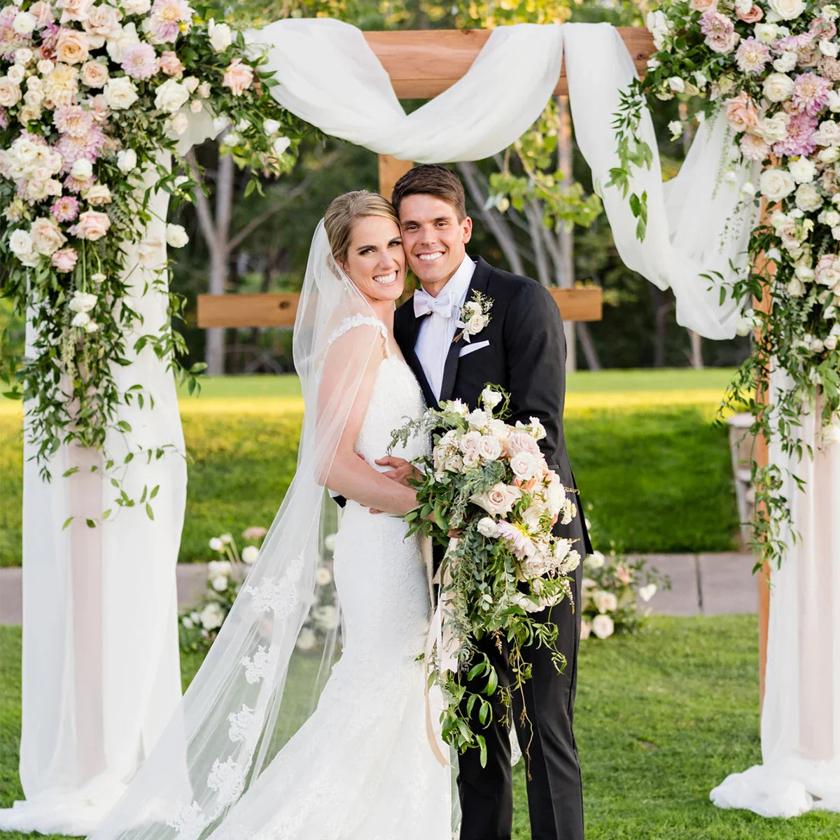 Wedding Arch Drape Chiffon Fabric Draping Curtain Drapery Wedding Birthday Party Decor Draping Ceremony Reception Hanging Decor