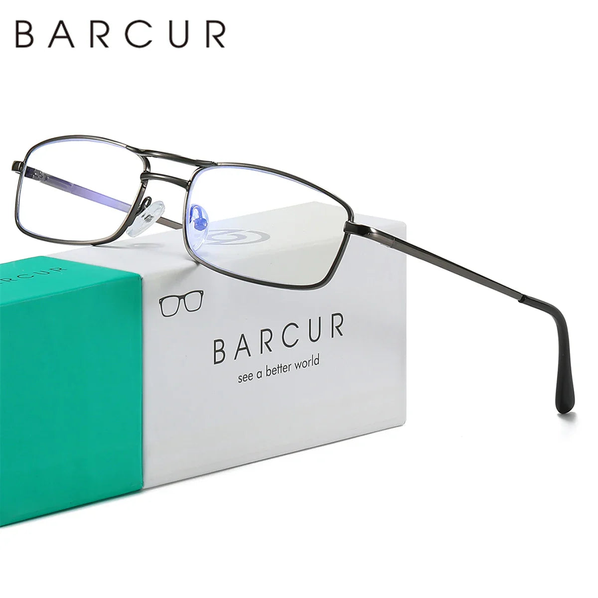 HD Reading Glasses Lightweight Metal Frame Business Style