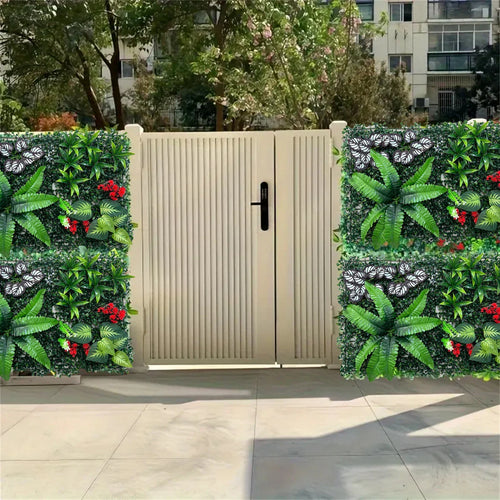 1pc Artificial Plant Wall for Outdoor Decoration Indoor Wall Plant Decoration Panel with Simulated Plants