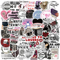 10/30/50pcs Cool Gothic Dark Romance Reader Stickers Decals Laptop Phone Suitcase Fridge Skateboard Waterproof Sticker Kids Toys