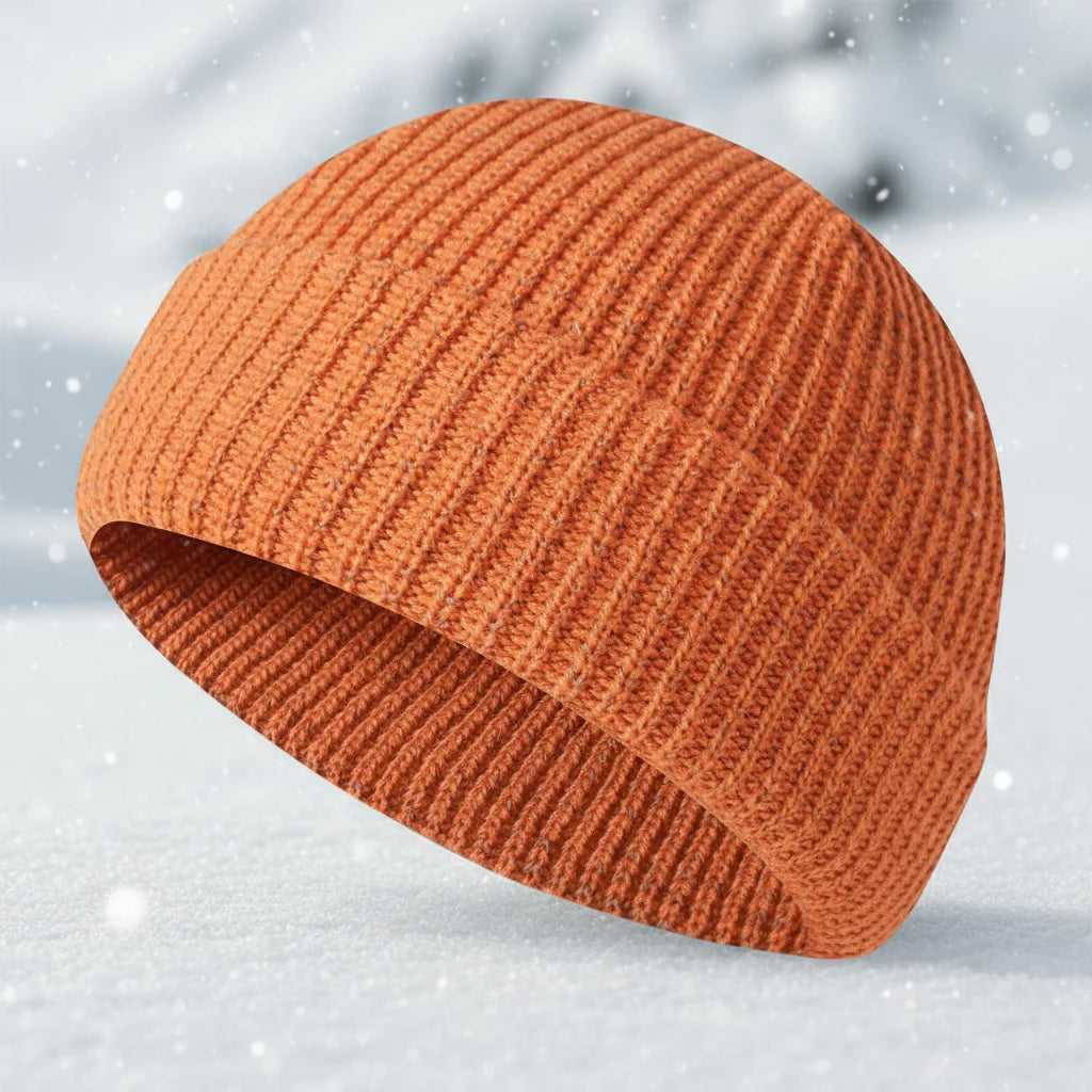 Unisex Winter Reflective Beanie – High Visibility Noctilucent Knit Hat