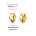 Geometric Hook Earrings For Women Stainless Steel Gold Color Jellyfish Dangle Drop Earrings 2025 Trend Piercing Wedding Jewelry
