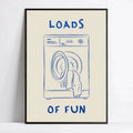 Loads Of Fun Laundry Room Canvas Retro Wall Art Prints Canvas Painting Poster Picture For Living Room Home Decor