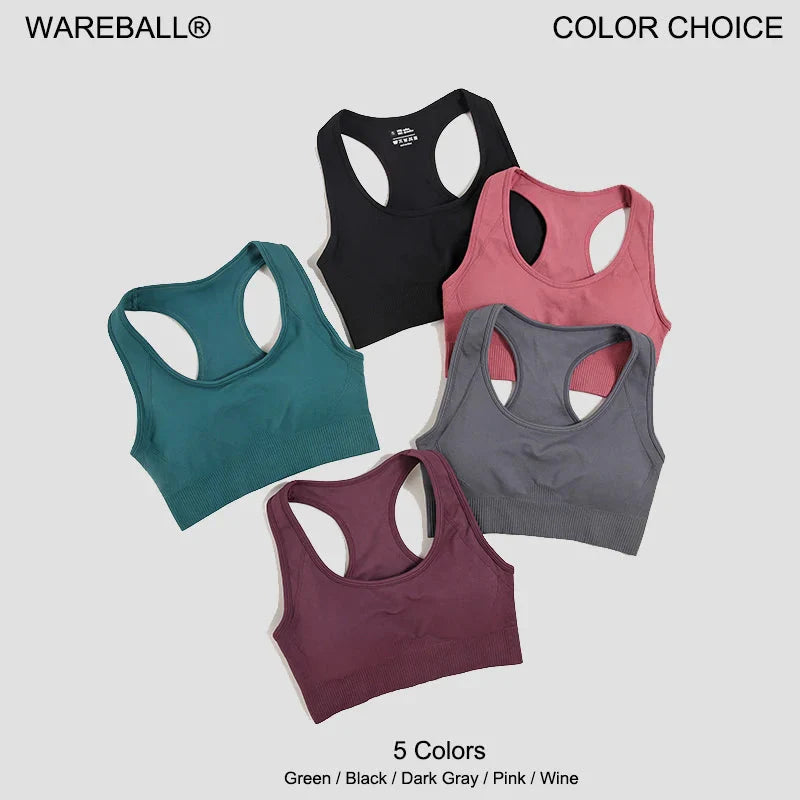 Women's Seamless Padded Sports Bra Tank Top for Active Workout