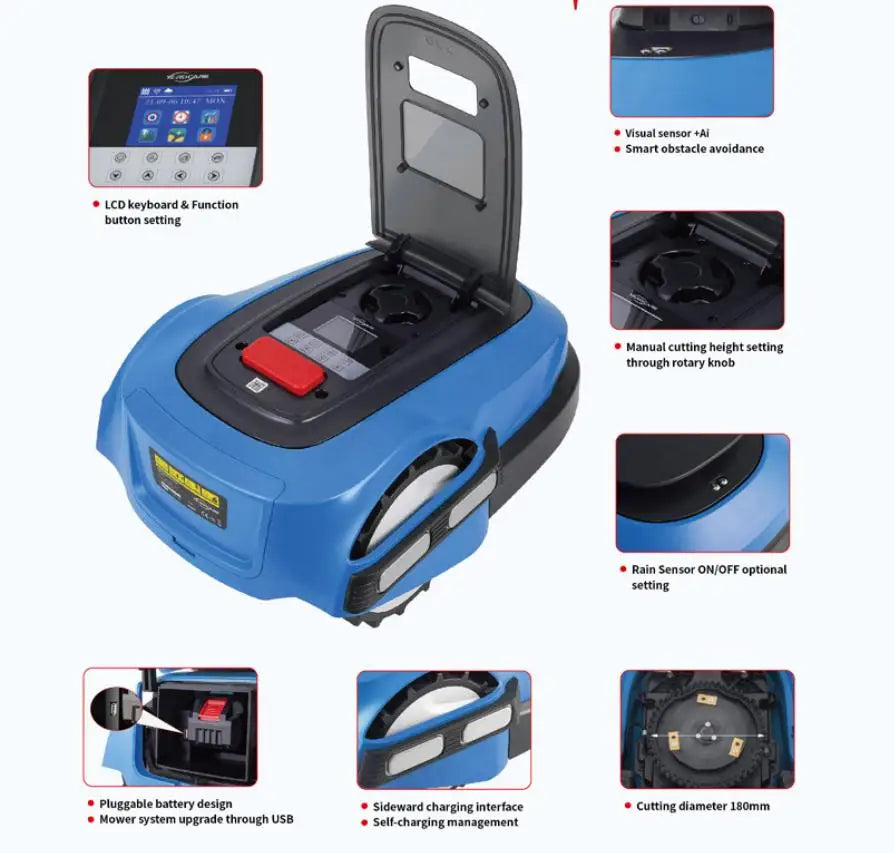 Robot Lawn Mower with App Control – Automatic Garden Mower