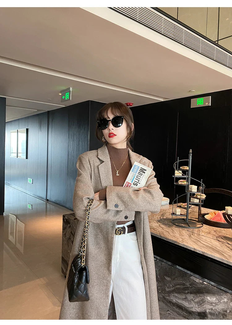 Women Mock Neck Ribbed Knit Pullover Long Sleeve Slim Fit Sweater - Image 13