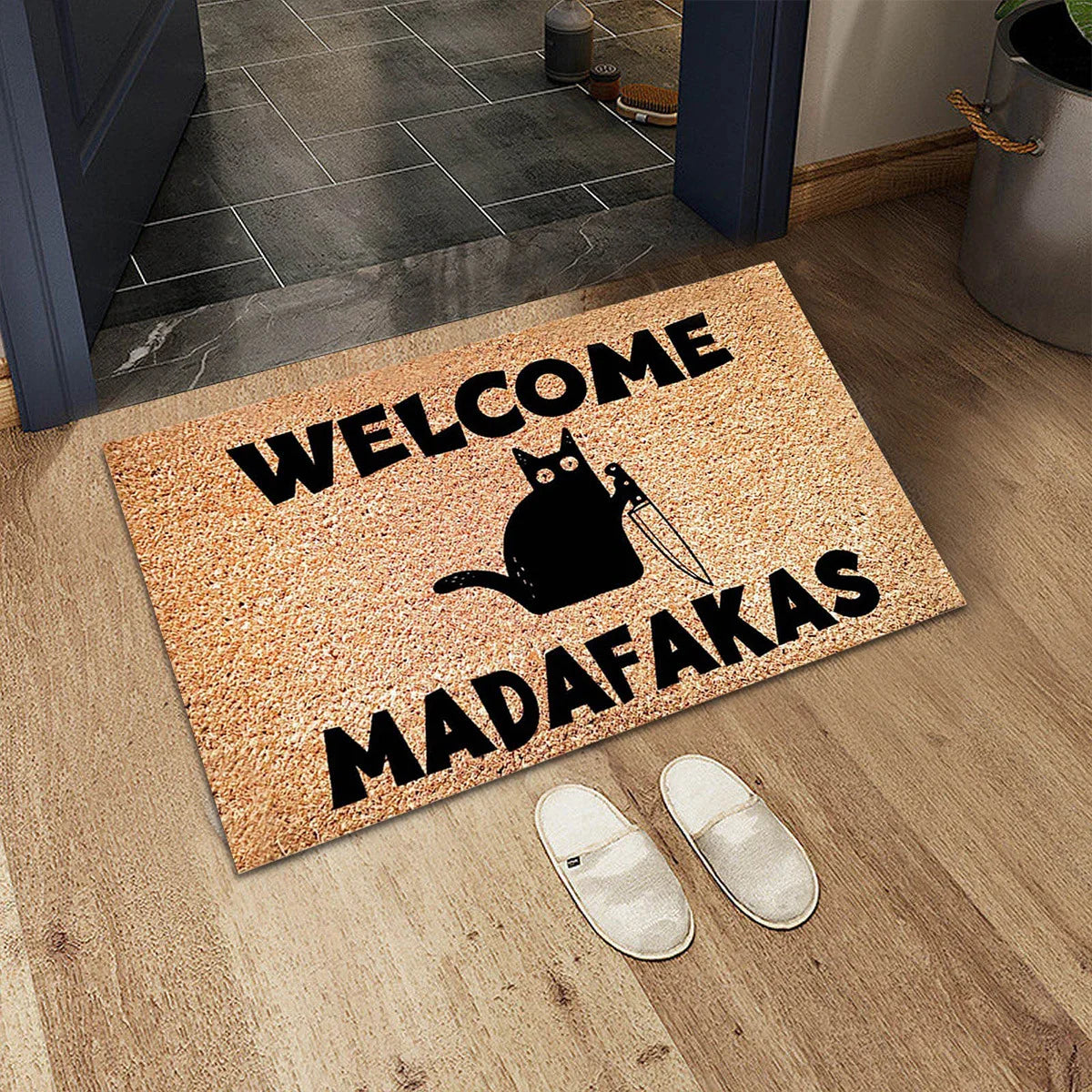 VIKAMA Cartoon Ins Style Crystal Velvet Anti-fouling Floor Mat Home Porch Absorbent Anti-slip Kitchen Floor Mat