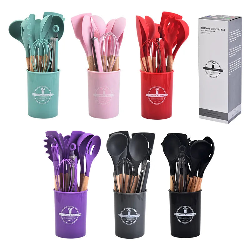 12-Piece Silicone Kitchen Utensil Set