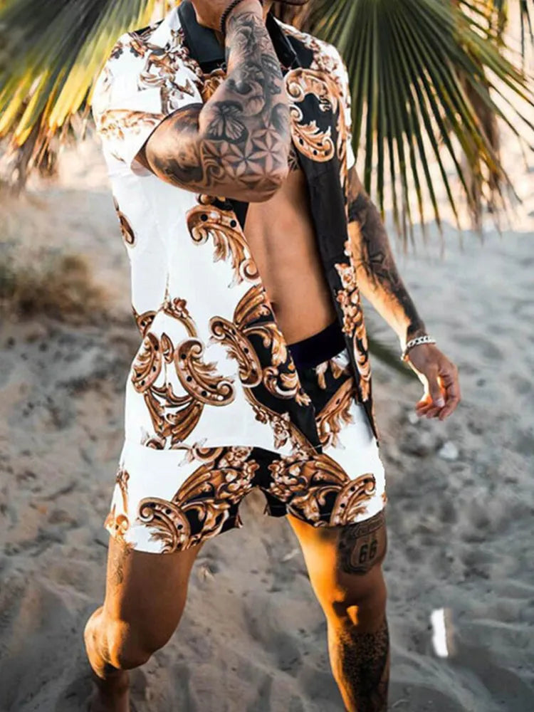 Designer style men two piece Beach set
