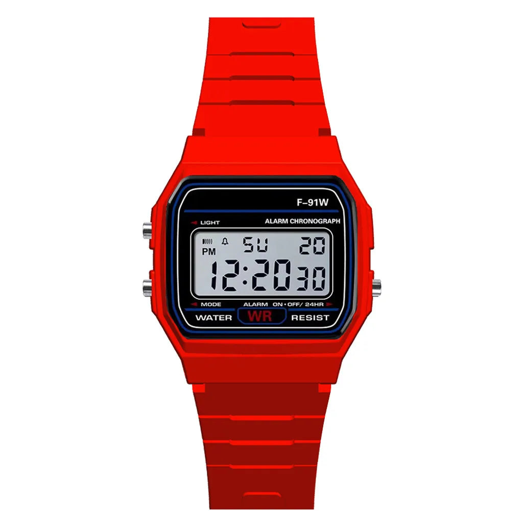Men's Military LED Digital Watch, Sport Silicone Band, Water Resistant