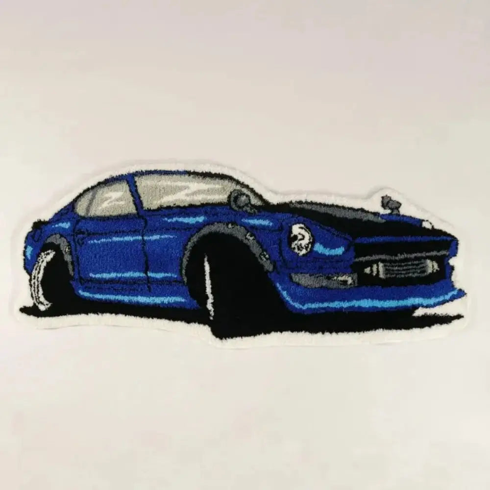 VIKAMA Car Shaped Plush Rug Creative Living Room Bedroom Decor Non Slip Water Absorbent Floor Mat Home Decor