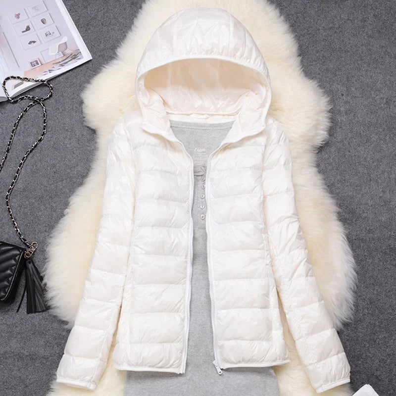 Lightweight Down Packable Puffer Jacket with Hood