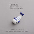 Cute Ceramic Fish Shape Chopsticks Holders Chopstick Stand Shelf Cartoon Animals Spoons Fork Rack Ceramic Rest Kitchen Utensil