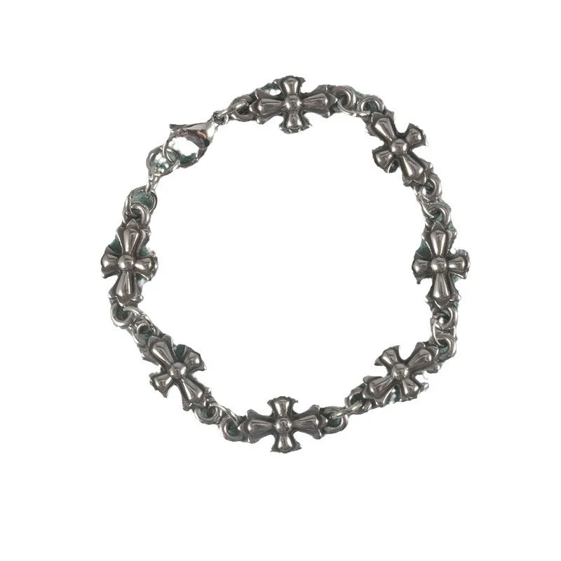 Fashion Personalized Gothic Cross Bracelet for Men Women Vintage Hip Hop Rock Party Gift European and American trends