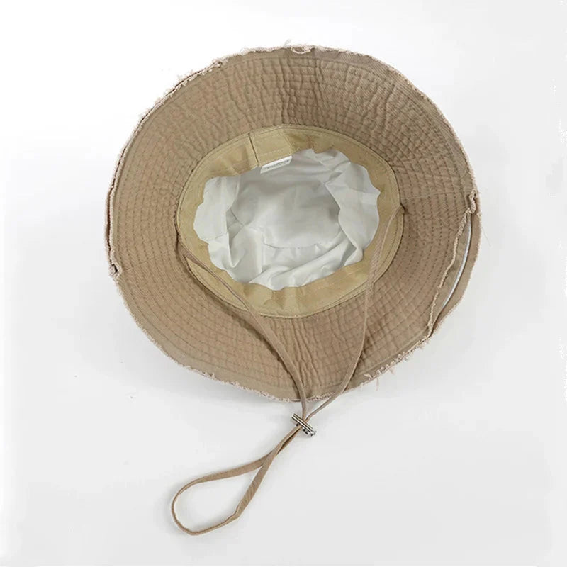 Unisex Tassel Cotton Bucket Hat