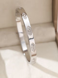 1pieces/set women's wedding jewelry party holiday Valentine's Day gift stainless steel bracelet plated with 18K gold bracelet