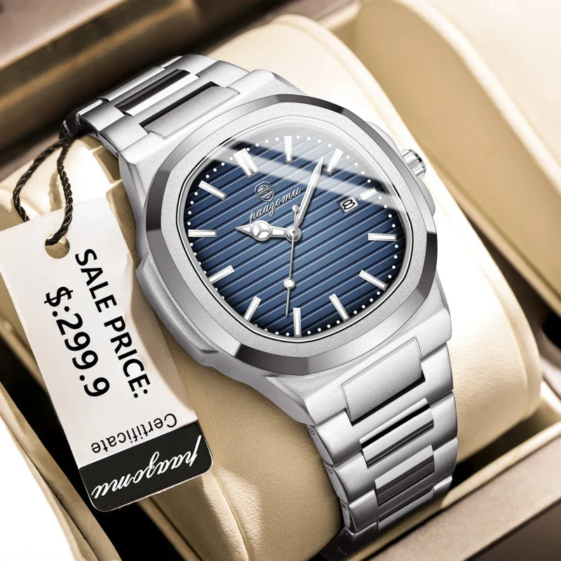 2026 New Men Watch Quartz Waterproof Male Clock Business Watch Mens Watches Top Brand Luxury Watch Men Chronograph reloj hombre
