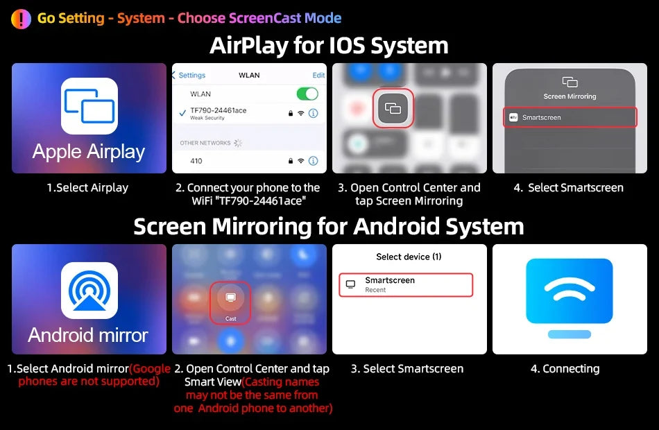 11.3 Inch Portable CarPlay Screen – HD Wireless Touch Display for Apple CarPlay and Android Auto
