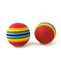 Interactive Rainbow Cat Toy Ball – Playful Kitten Teaser Toy