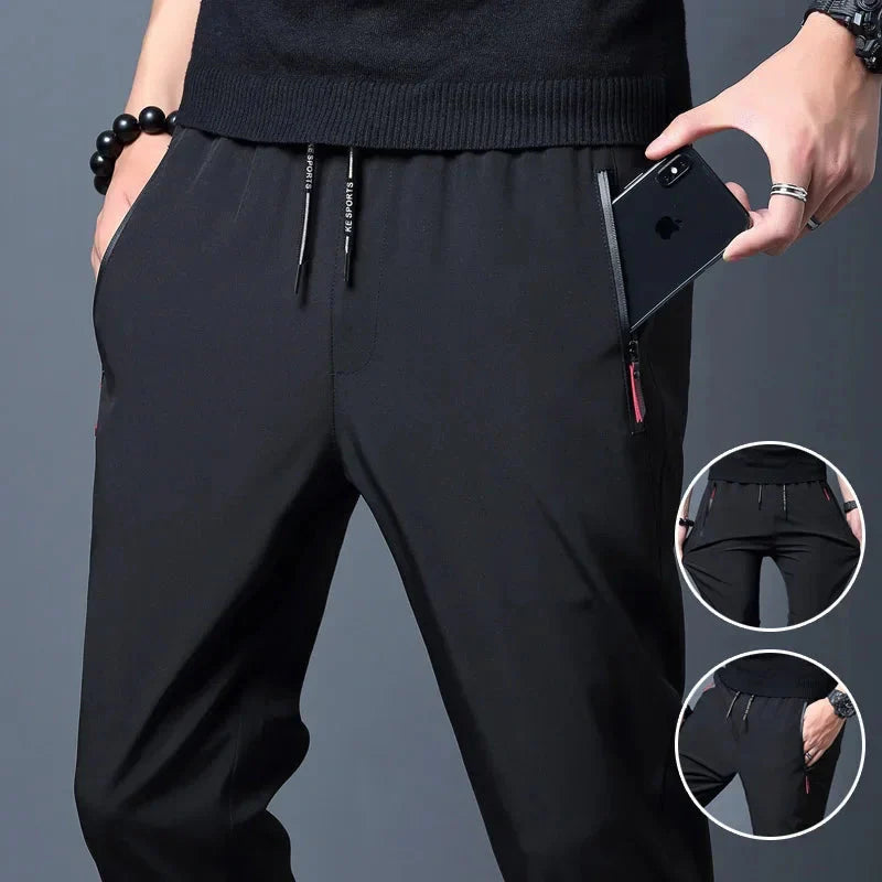 Men's Stretch Slim Fit Cargo Jogger Pants - Elastic Waist