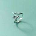 925 Sterling Silver Snake Adjustable Rings For Women Engagement Wedding Jewelry Gift Female   Jewellery