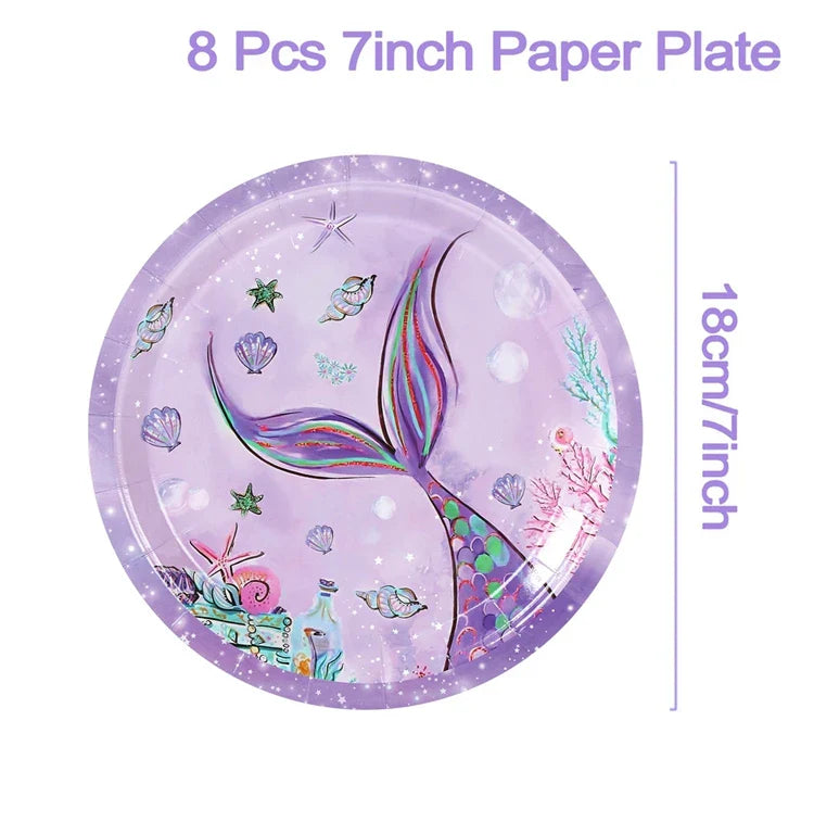 6pcs Little Mermaid Keychains Mermaid Keychains Happy Birthday Party Decoration Kids Under The Sea Party Baby Shower Decoration