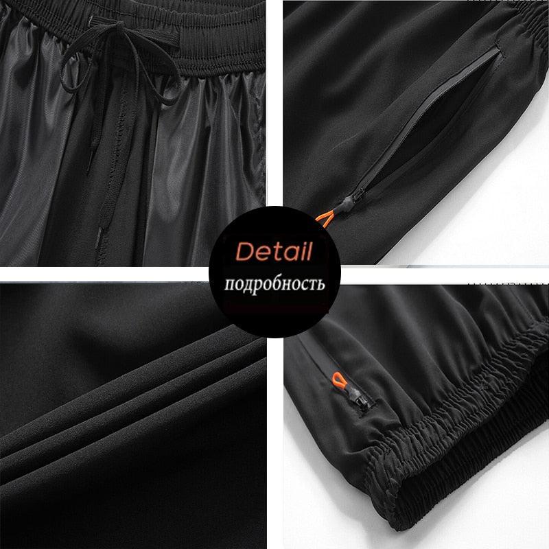 Men's Ice Silk Quick-Dry Athletic Shorts for Gym and Running