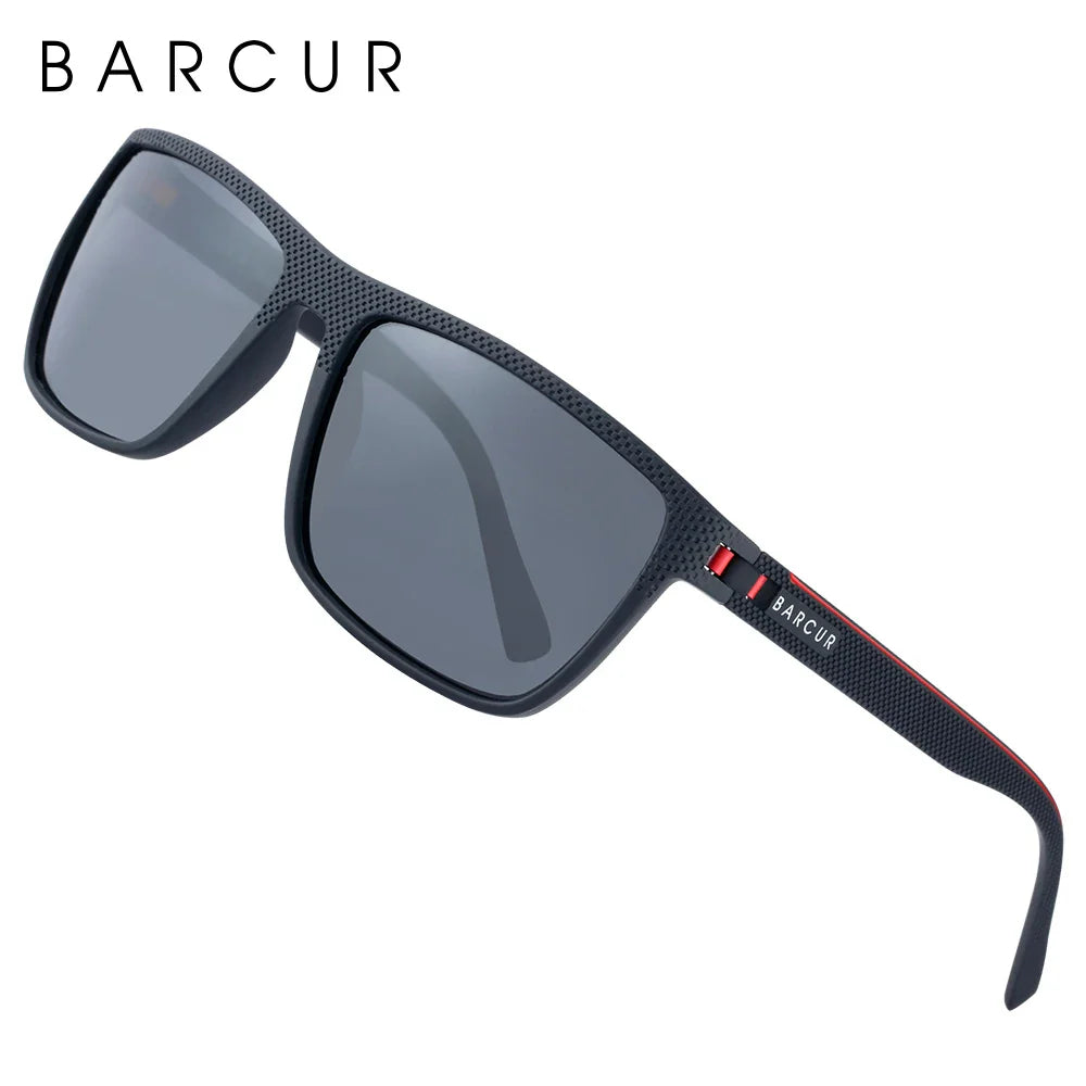 Sporty Polarized Square Fishing and Travel Sunglasses