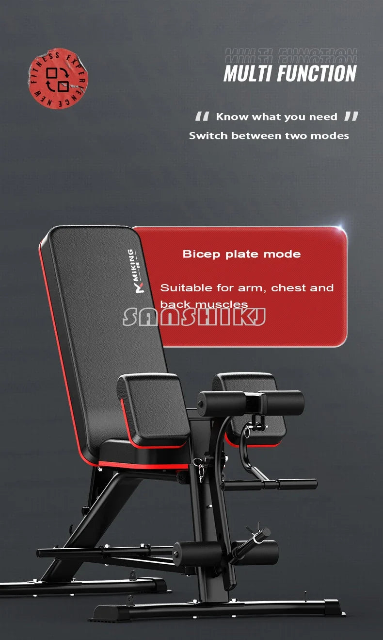 Multi-Function Weightlifting Bench – Adjustable Home Gym Fitness Bench