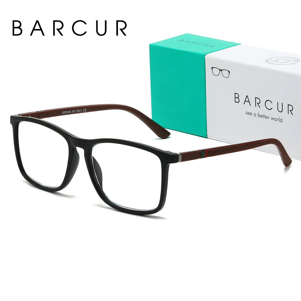 Unisex Rectangle Reading Glasses - Lightweight Classic Eyewear