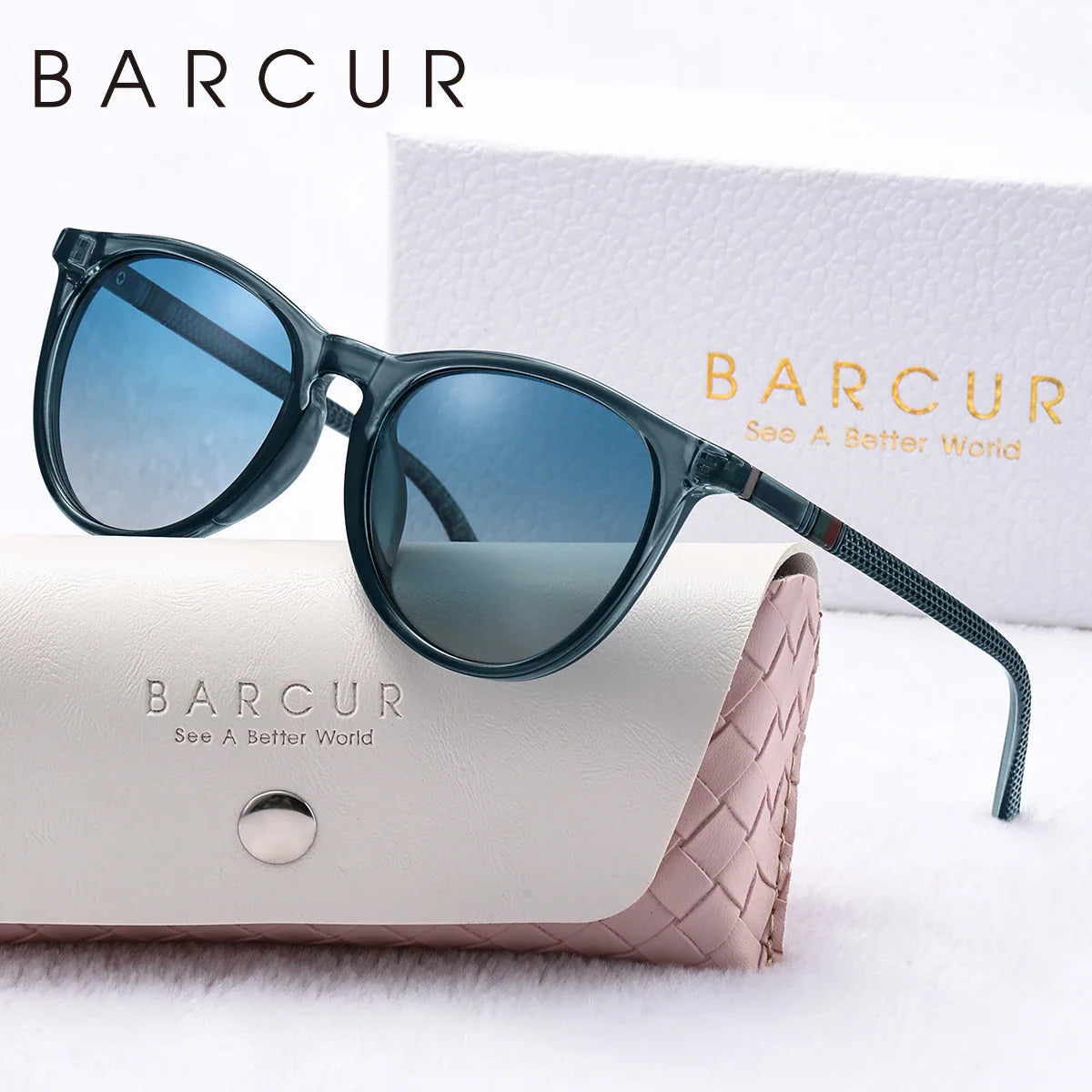 Pink Round Polarized Sunglasses – Lightweight Fashion Eyewear