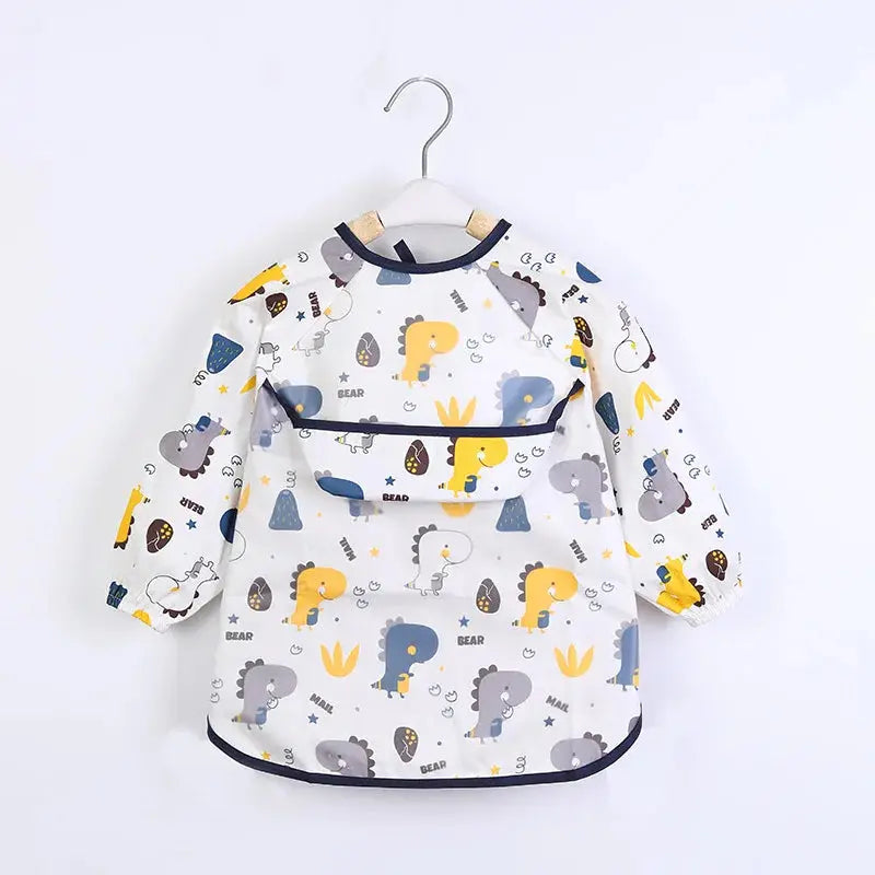 Baby Kids Long Sleeve Scarf Waterproof Apron