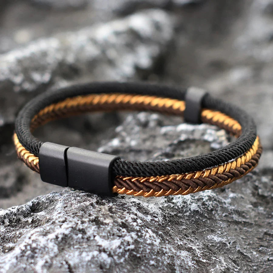 Noter New Personalized Handmade Rope Bracelet For Men Detachable Buckle 4 Colors Grade A Ethnic Fabric Bangle Pulseria Homme