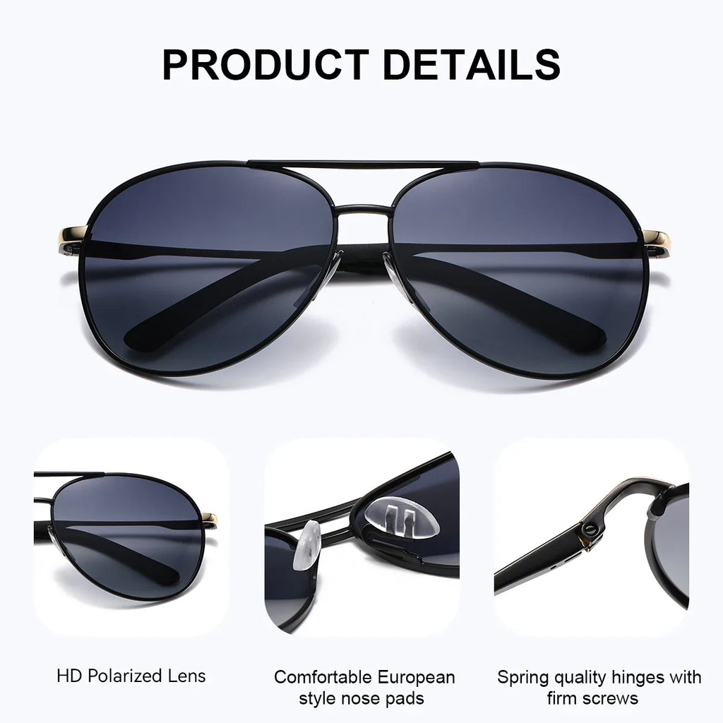 Women’s Oval Polarized Sunglasses with Blue Gradient Lenses