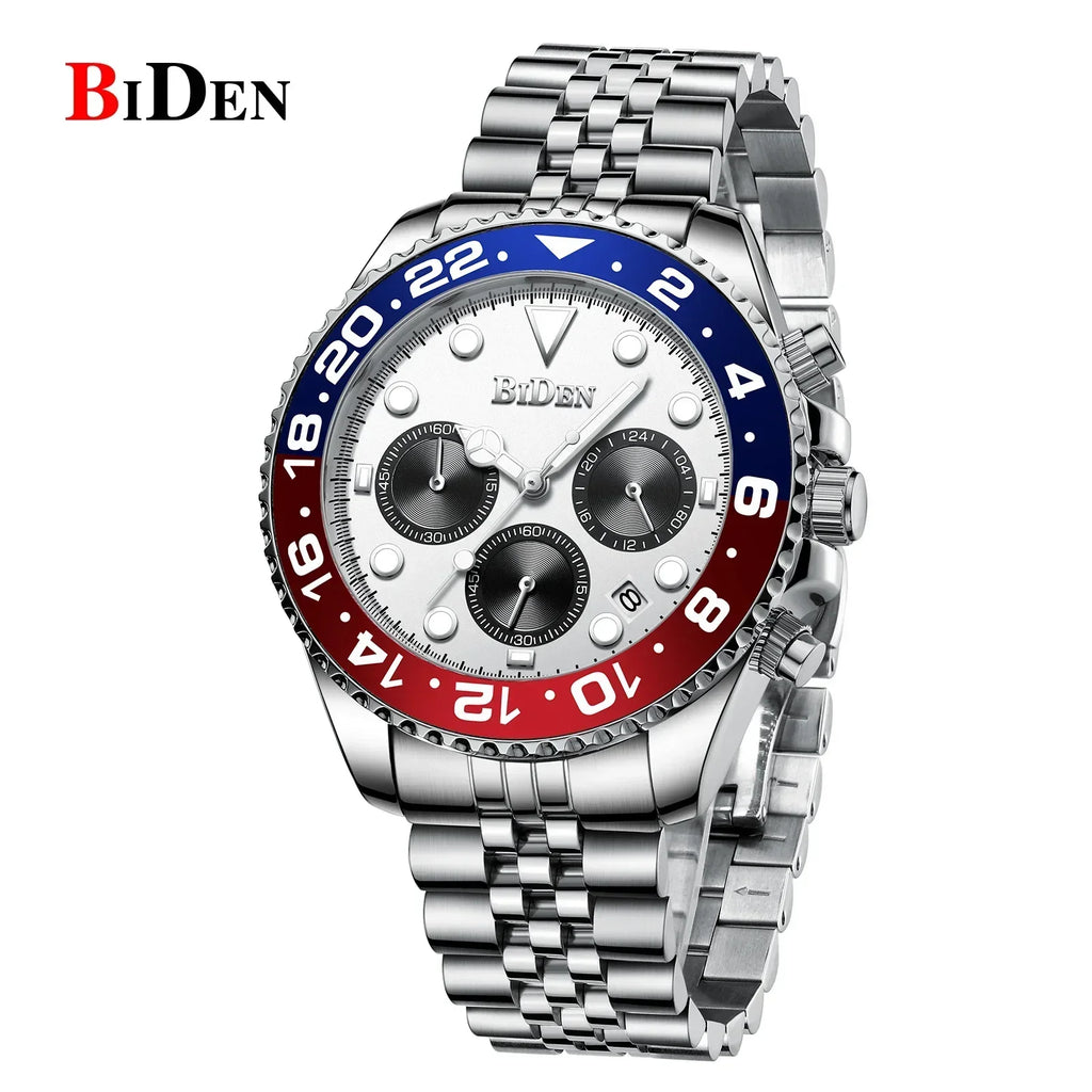 Men's Lightweight Round Quartz Watch – Luxury Dress Watch