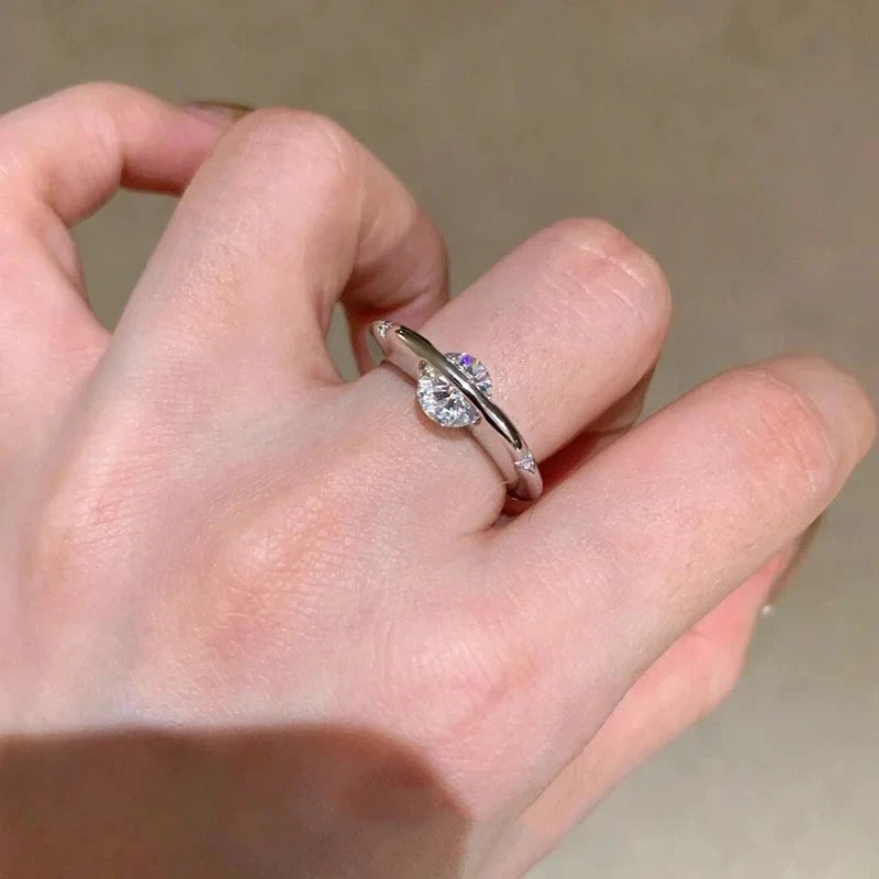 925 Sterling Silver Personalized Planet Around Advanced Zircon Ring For Women Wedding Party Daily High Quality Jewelry Gift