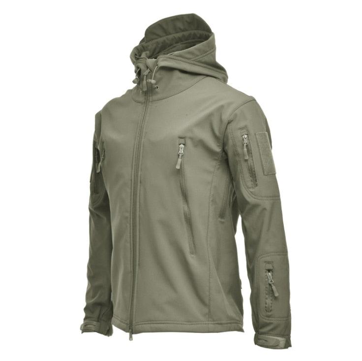 Men's Waterproof Camouflage Hooded Tactical Winter Jacket