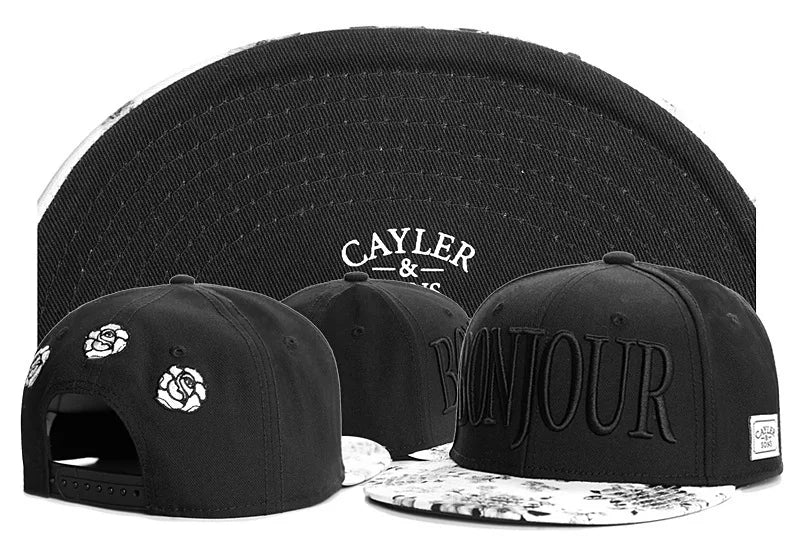 Skull Hand Snapback Hat – Flat Bill Adjustable Baseball Cap