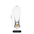 High-grade luxury gold leaf crystal glass craft beer mug large capacity beer mug beverage juice glass