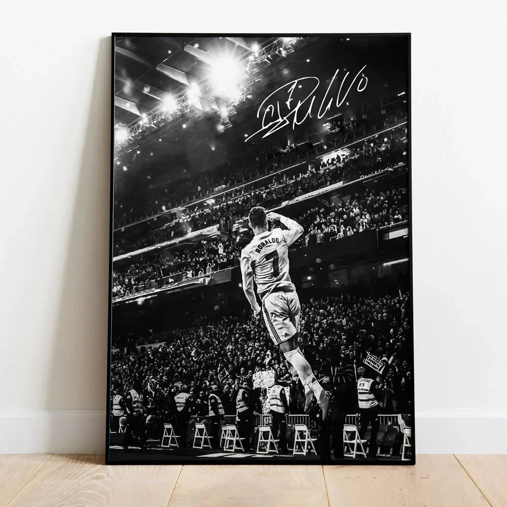 Vintage , Wall Art, Portugal Superstar CR7, HD Canvas Print Poster, Home Living Room, Bedroom, Decorative Painting