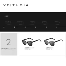 Retro Steampunk Round Polarized Sunglasses with UV400 Protection
