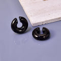 02 INS net red with stainless steel thick round tube hollow ear ring ear clip accessories wholesale