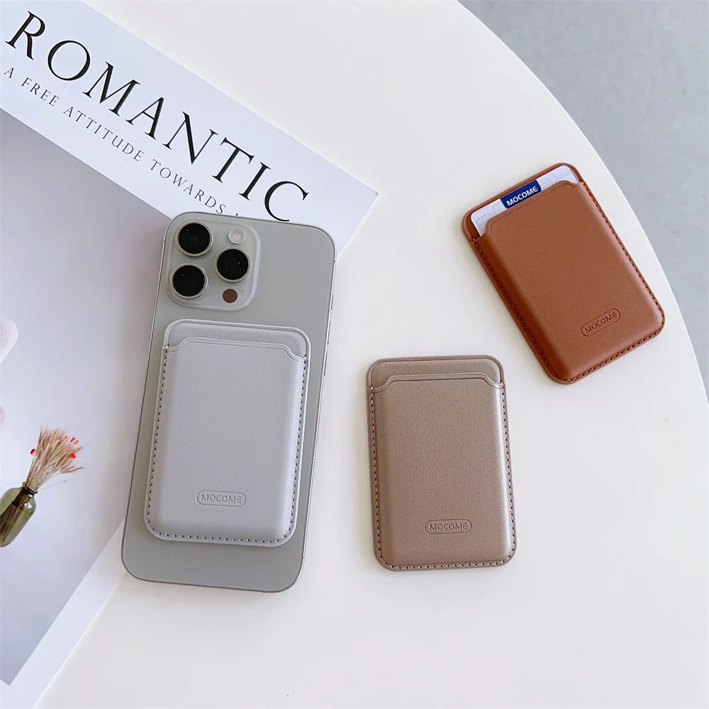 MagSafe Leather Wallet Card Holder for iPhone  Galaxy