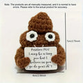 Creative Handmade Yarn Weaving With Positive Energy, Funny And Cute Toy Poop Cards,Gifts For Friends, Christmas Gifts