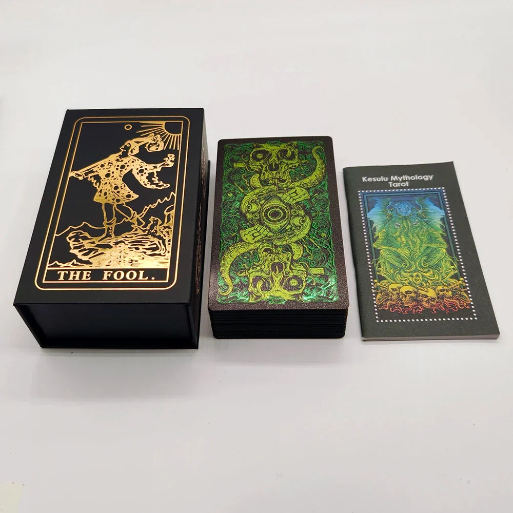 Third Generation Kesuru Gold Foil Tarot 3D Visual Effects Divination Cards With Laser Technology In Beautiful Gift Box