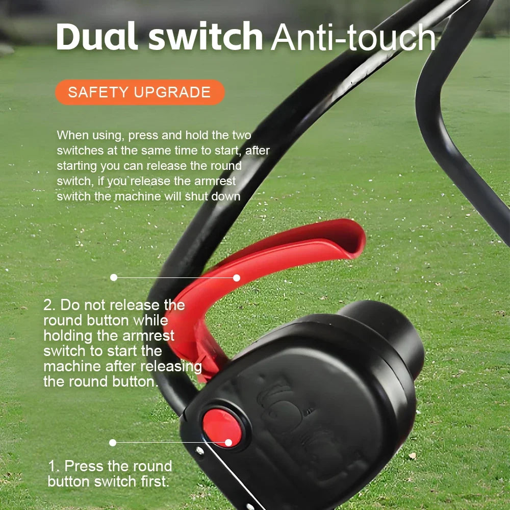 Handheld Electric Weeder and Lawn Trimmer, Cordless Brushless Garden Tool