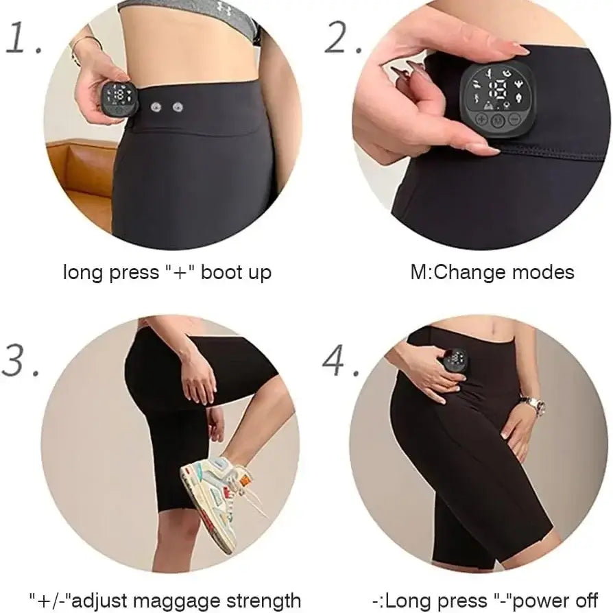 FitSculpt EMS™ High-Waist Yoga Shorts – Muscle Stimulator Butt Lifter with 8 Modes & 19 Intensity Levels